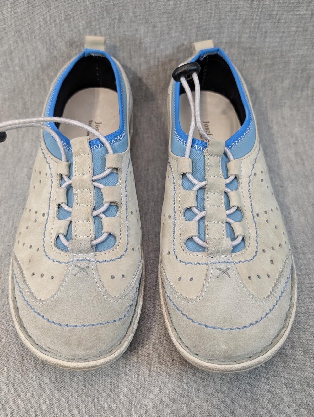 Josef Seibel Comfort Slip On Shoe Women's 38 Cream Blue